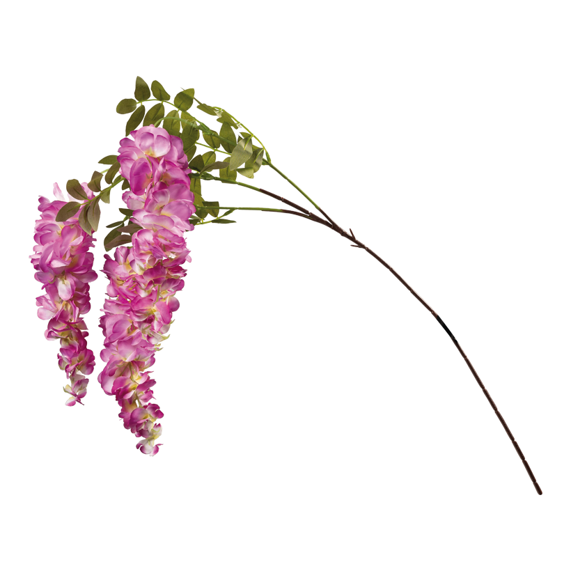 Wisteria kvist 100cm Stiel: 47cm 3-sidig av konstsilke/plast, flexibel flexibel