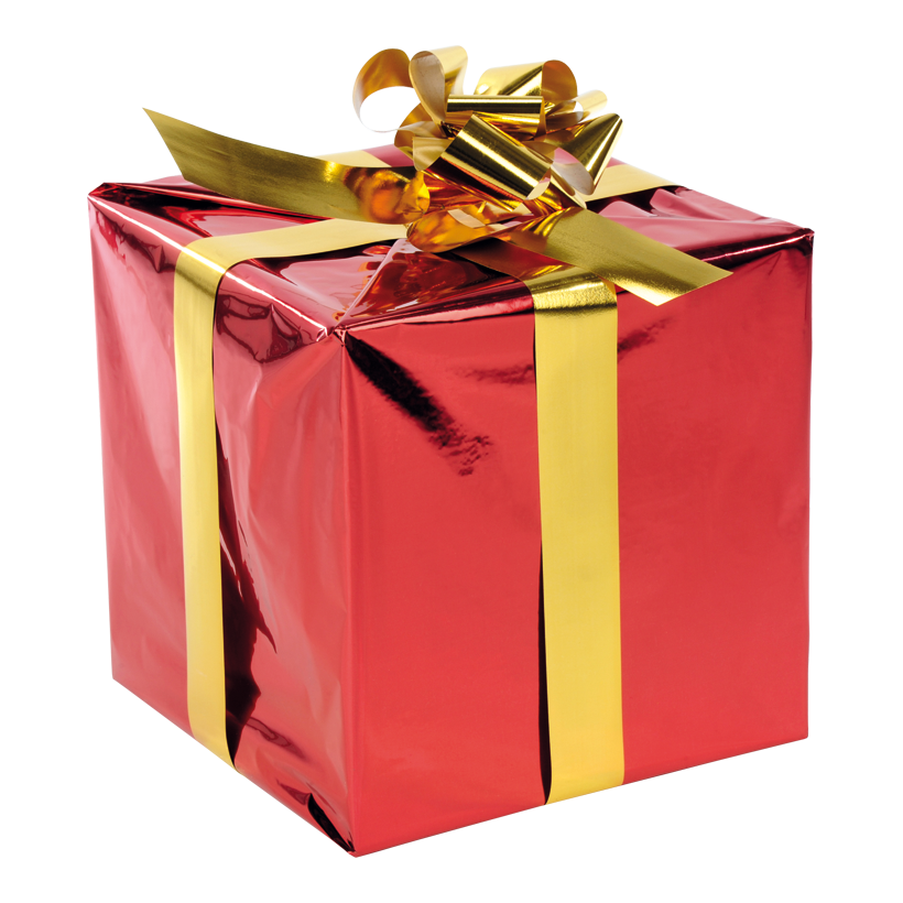 Paket, 30x30cm, med foliebåge frigolit, folie