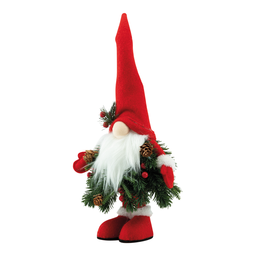 Jultomte, 40x17x13cm av plast/frigolit stående