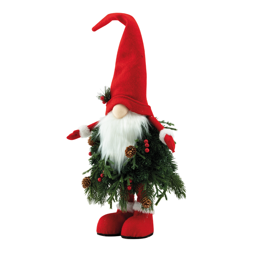 Jultomte, 65x24x22cm av plast/frigolit stående