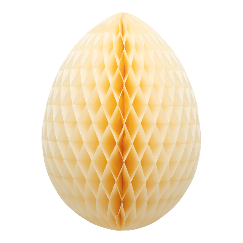 Honeycomb ägg Ø 30cm av papper med hängare, vikbar, självhäftande