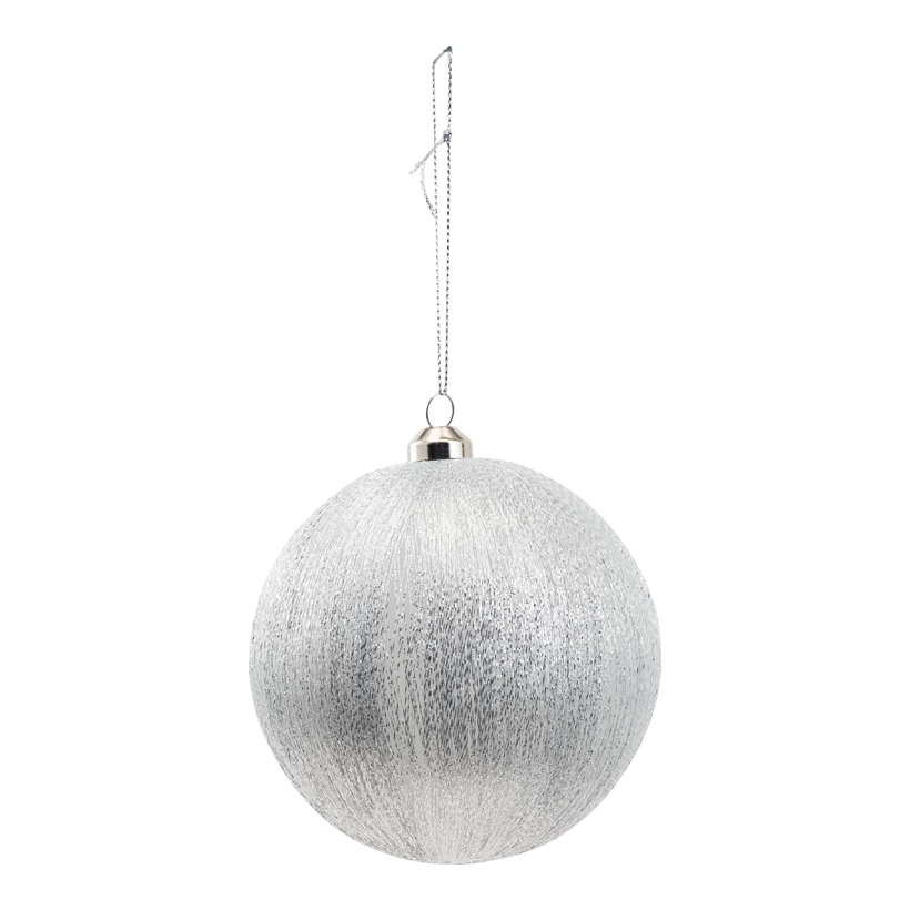 Silk thread balls, Ø 10cm 2 pcs/box, out of plastic, with hanger