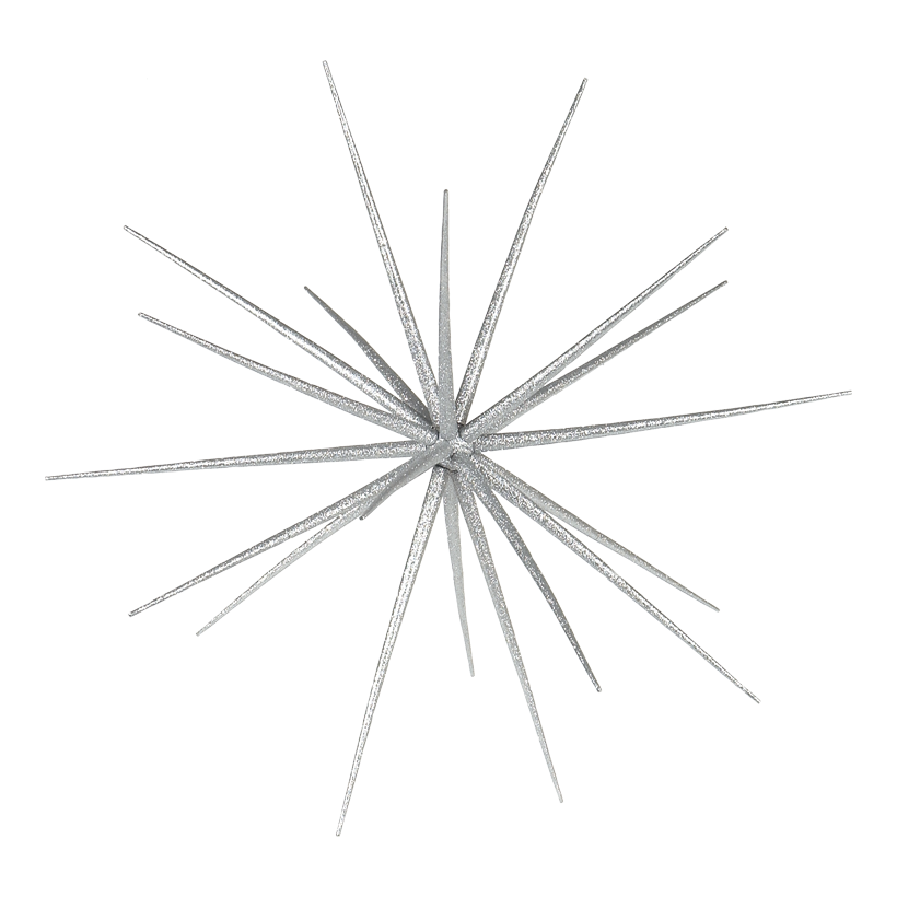 Sputnik stjärna, Ø 38cm, för montering plast, med glitter