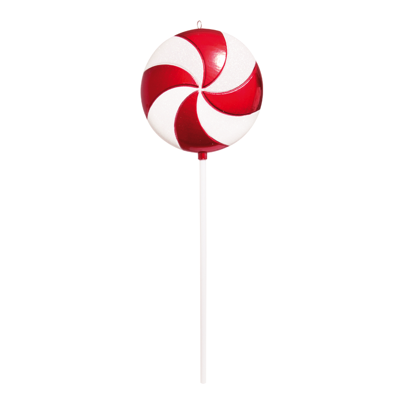 Godisklubba, Ø 20cm, 60cm, med glitter plast