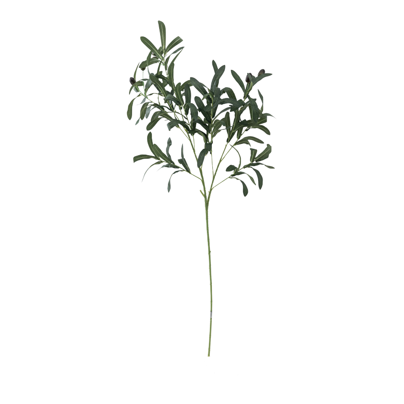 Oliv gren 100cm Ø 2cm, Stiel: 41cm av konstsilke/past