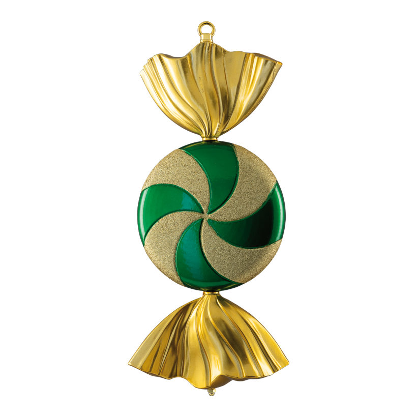 Godis, 47cm Ø 20cm, 4cm dick av plast platt, med hängare