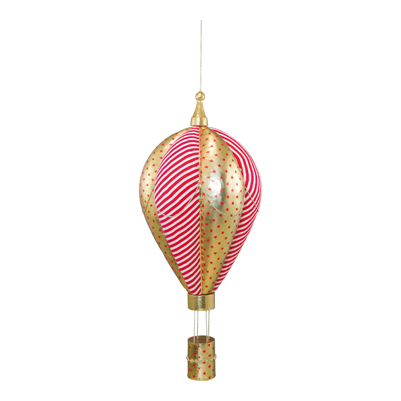 Luftballong, 125x50x50cm gjord av frigolit med tygöverdrag, med hängare