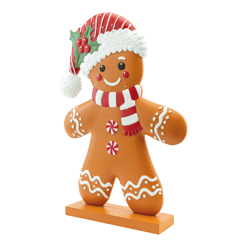 Gingerbread "Boy", 58x41x9cm Standfuß: 30x9x3cm out of MDF