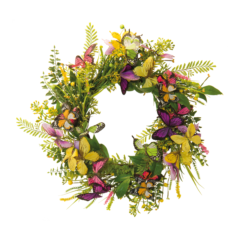 Fjäril 20x30cm av papper/frigolit med vajer för fastsättning