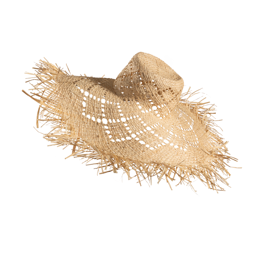 Stråhatt, 60cm av naturmaterial