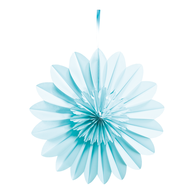 Blomma 70cm av papper med hängare, vikbar, självhäftande