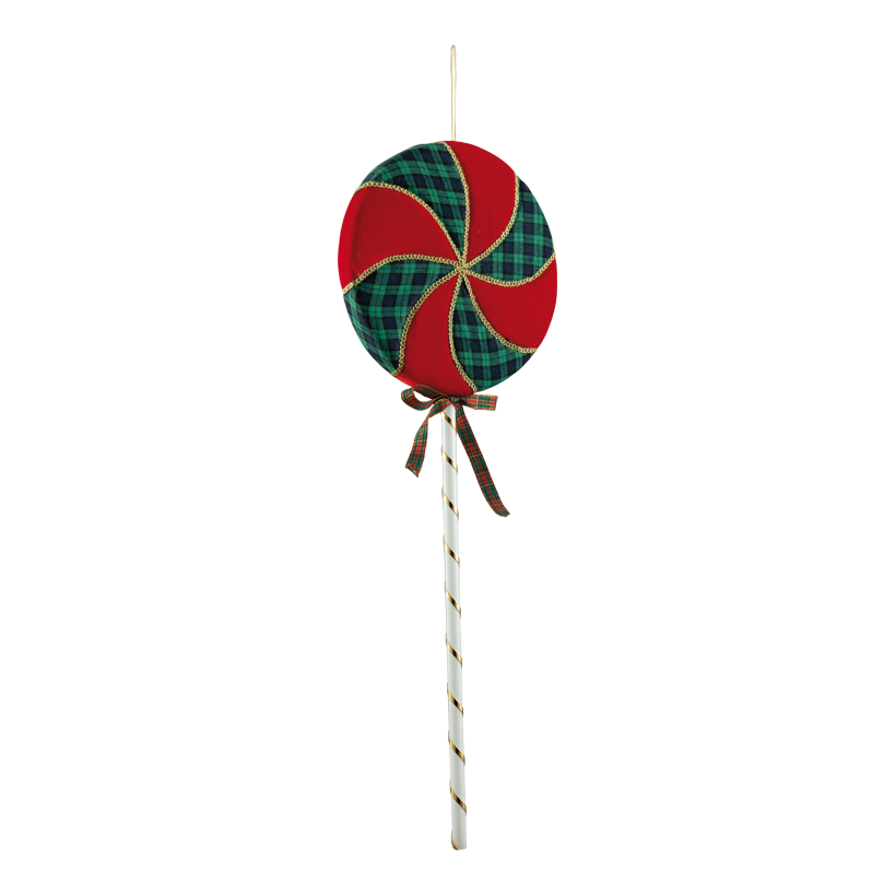 Klubba, 70cm Ø 25cm av frigolit/tyg med hängare