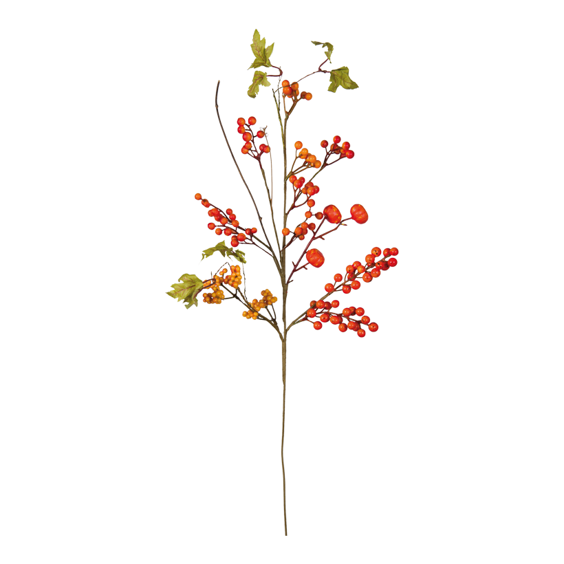 Kvist med bär, 80x28cm Stiel: 35cm av frigolit/plast flexibel