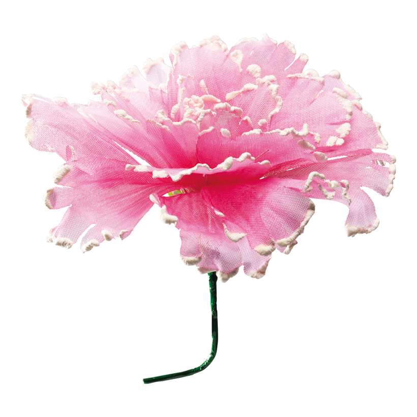 Blossom, Ø40cm Stiel:18cm, out of fabric, with short stem, flexible