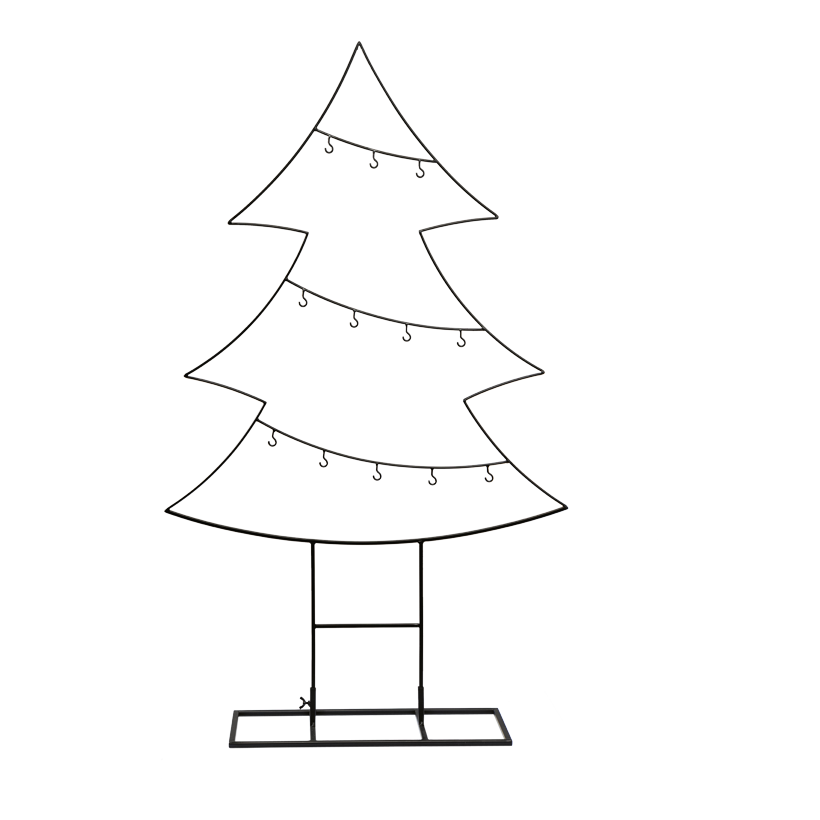 Gran, 120cm Metallfuß 48x20x1cm av metall tvärstag med upphängningskrokar