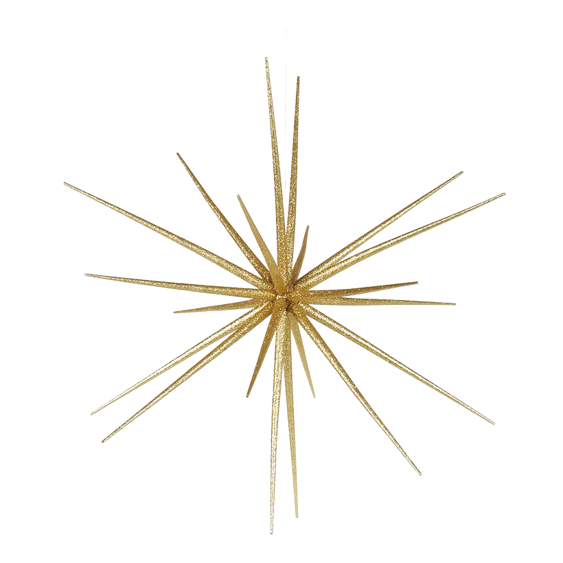 Sputnik stjärna, Ø 55cm, för montering plast, med glitter