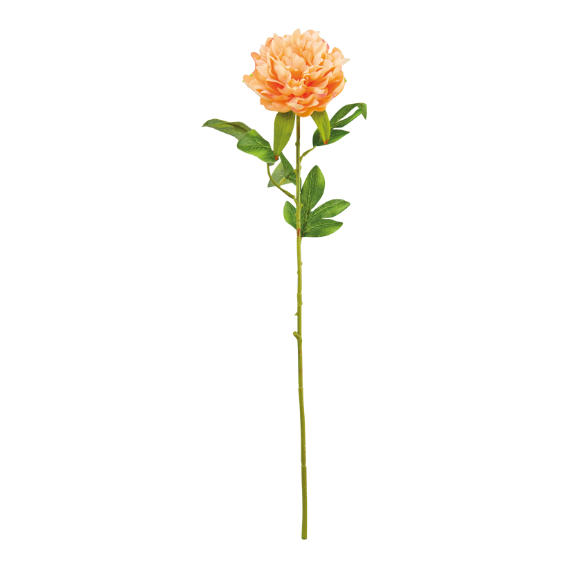 Pion med stam 60cm Blüte Ø 10cm av konstsilke/plast