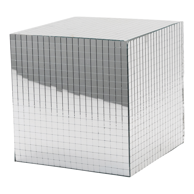 Mirror cube, 20cm out of styrofoam