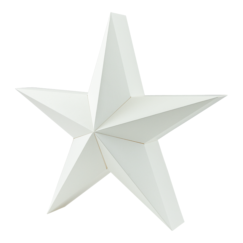 Stjärna papper Ø 40cm av papper fällbar, med magnetlås, med hängare