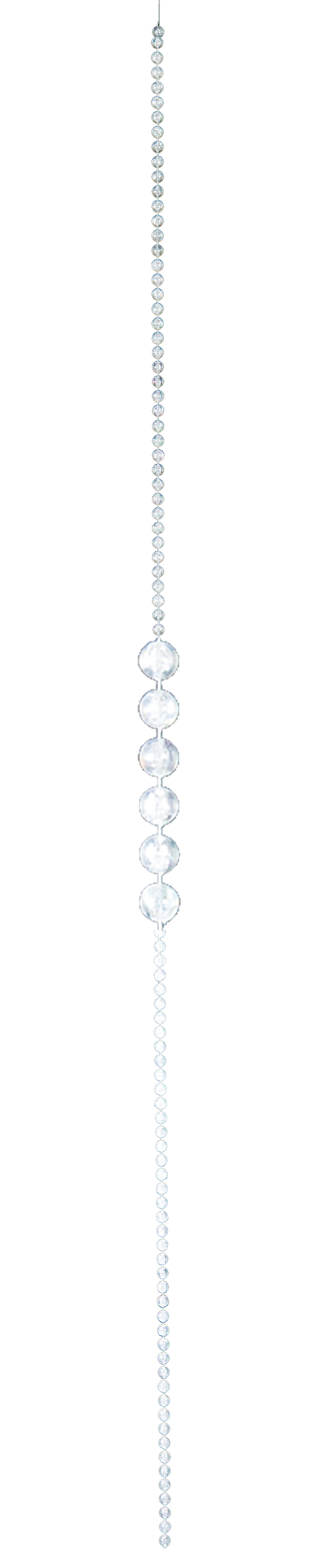 Pärlkedja, 180cm Ø14mm med hängare