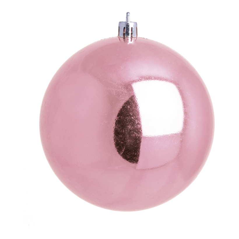 Julkula, rosa blank, Ø 6cm, 12 st./förpackning