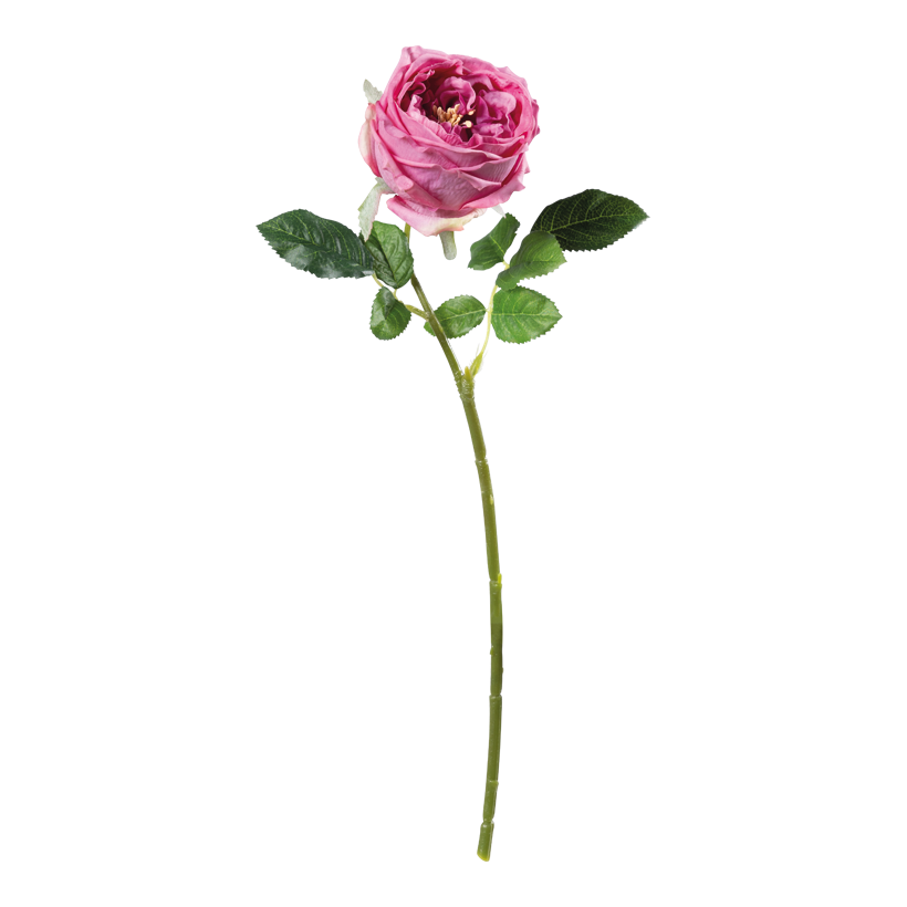 Ros 45cm Stiel: 38cm av konstsilke/plast flexibel, verklig touch-effekt