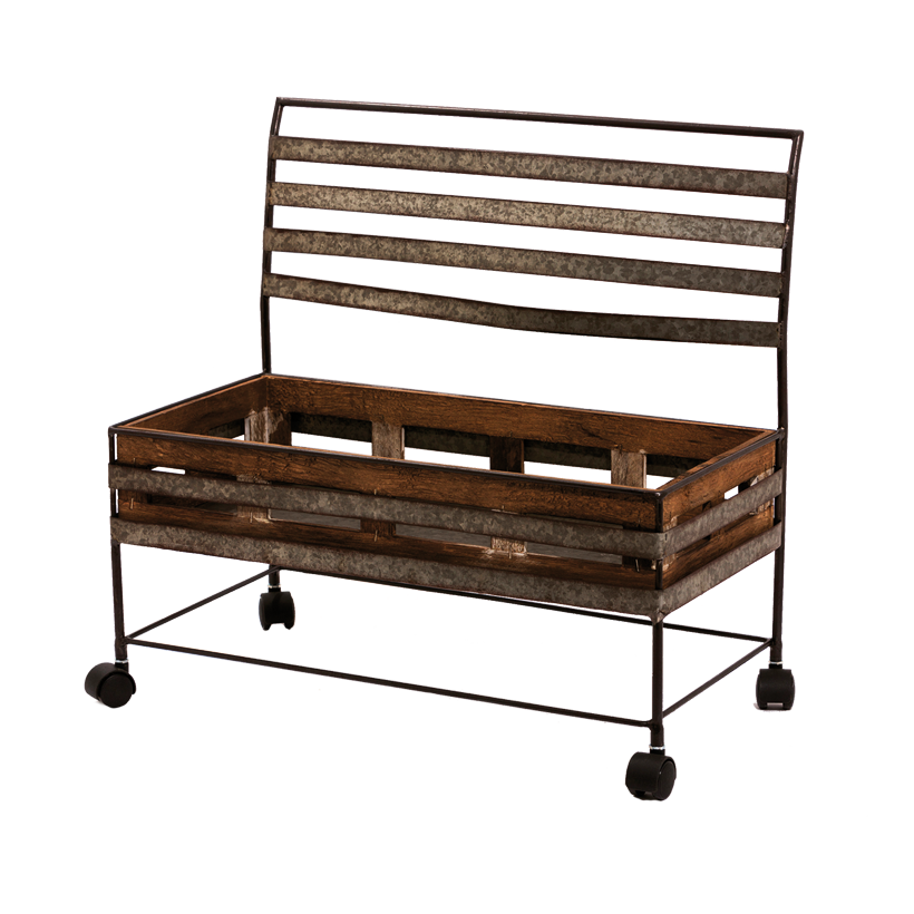# Plant rack, 50cm rollable, with 1 basket