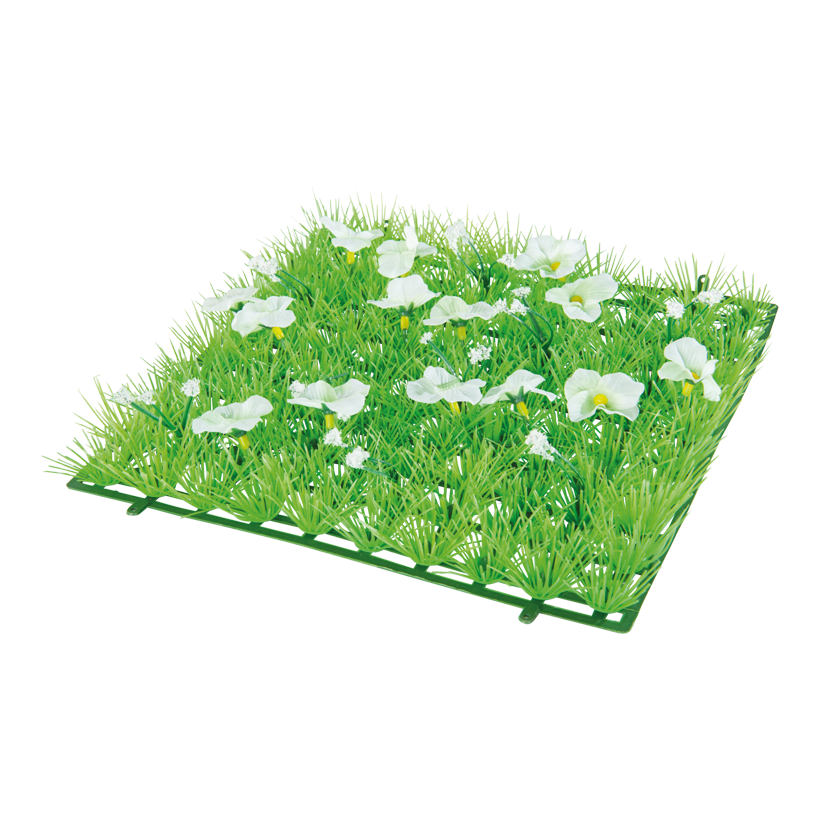 Gräsplattor "Smörblommor" 25x25cm, PVC konstsilke
