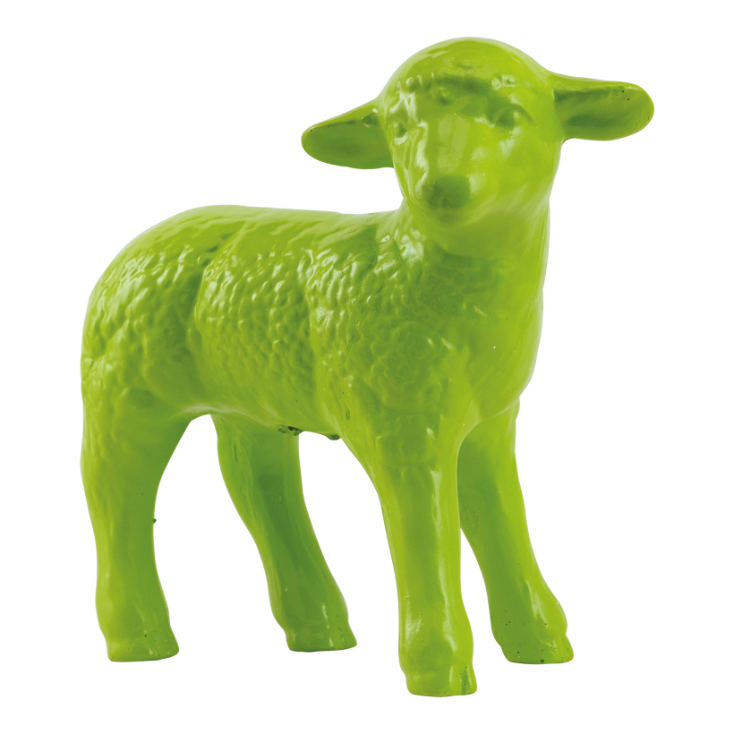 Lamm 30x15x27cm av polyresin stående, vädertålig