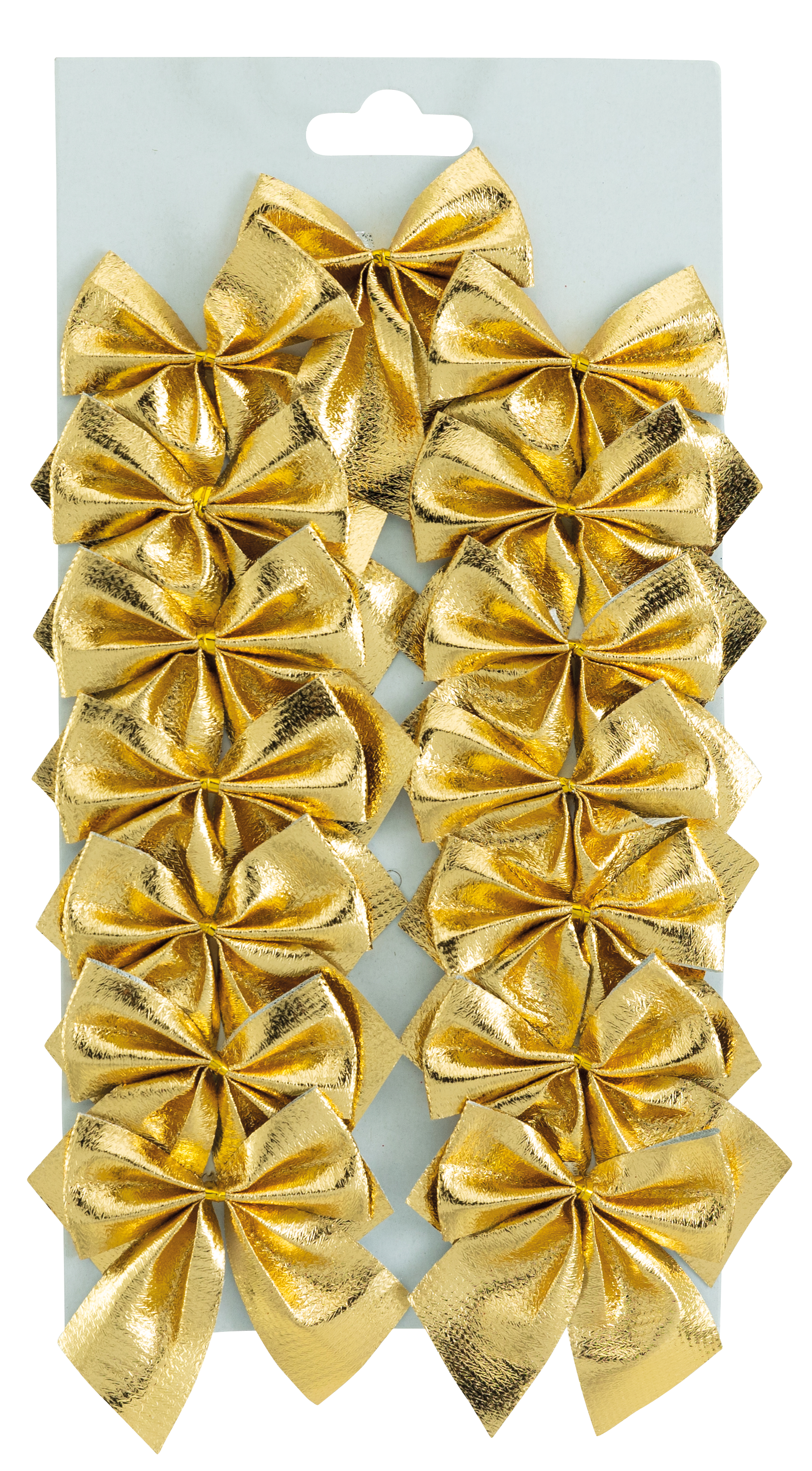 Rosetter, 7x6cm 15 st. av polyester, med 2 öglor, på kort