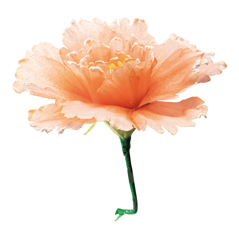 Blossom, Ø30cm Stiel: 20cm, out of fabric, with short stem, flexible