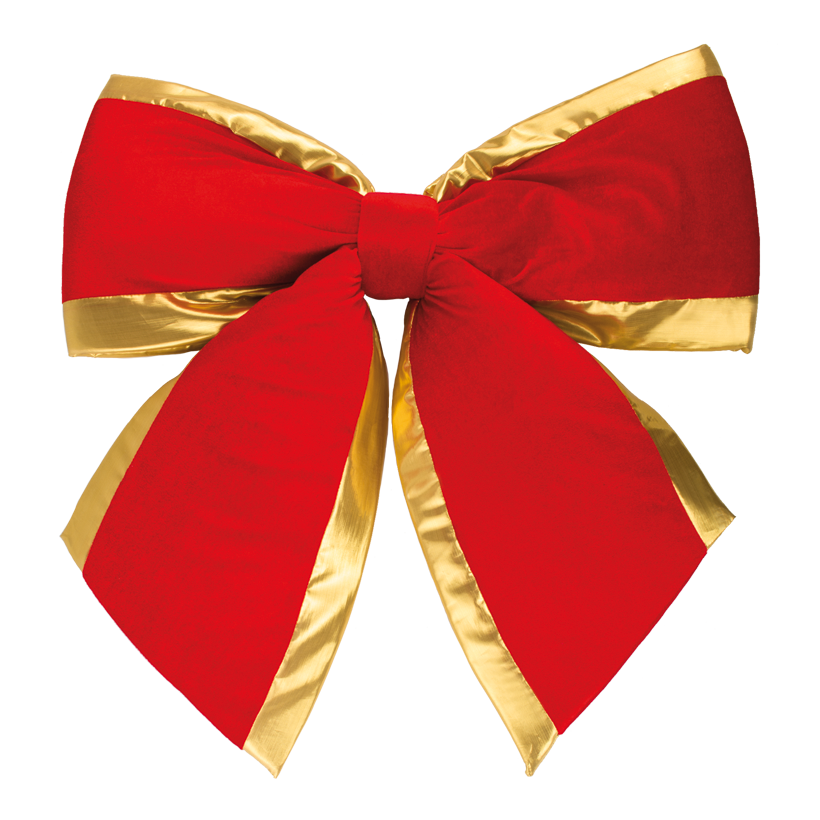 Sammetsrosett, 60x65cm med guldkant