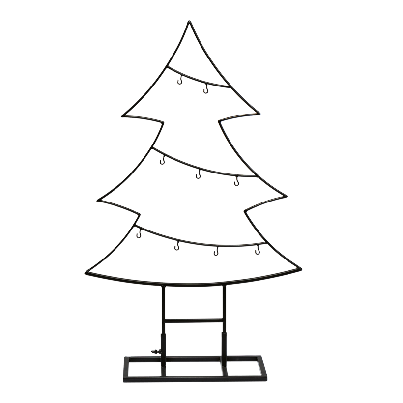 Gran, 70cm Metallfuß 28x15x1cm av metall tvärstag med upphängningskrokar