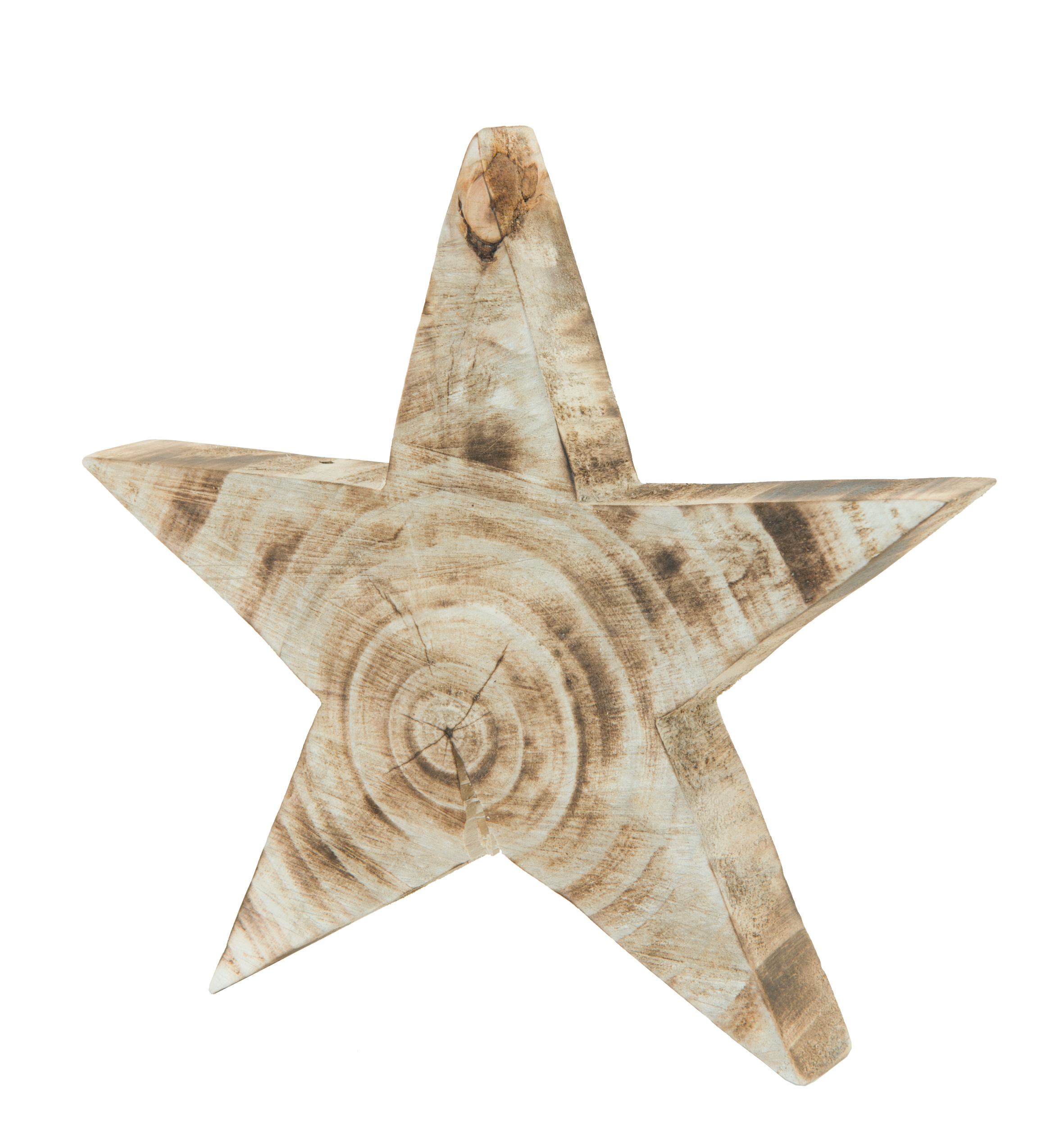 Stjärna, 27,5x29,5x4cm gjort av trä självstående