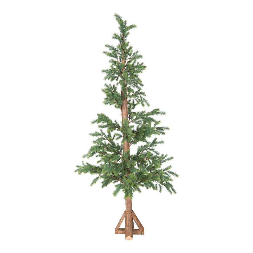 Gran, 180cm 756 tips av plast, träbas, spraygjutna spetsar