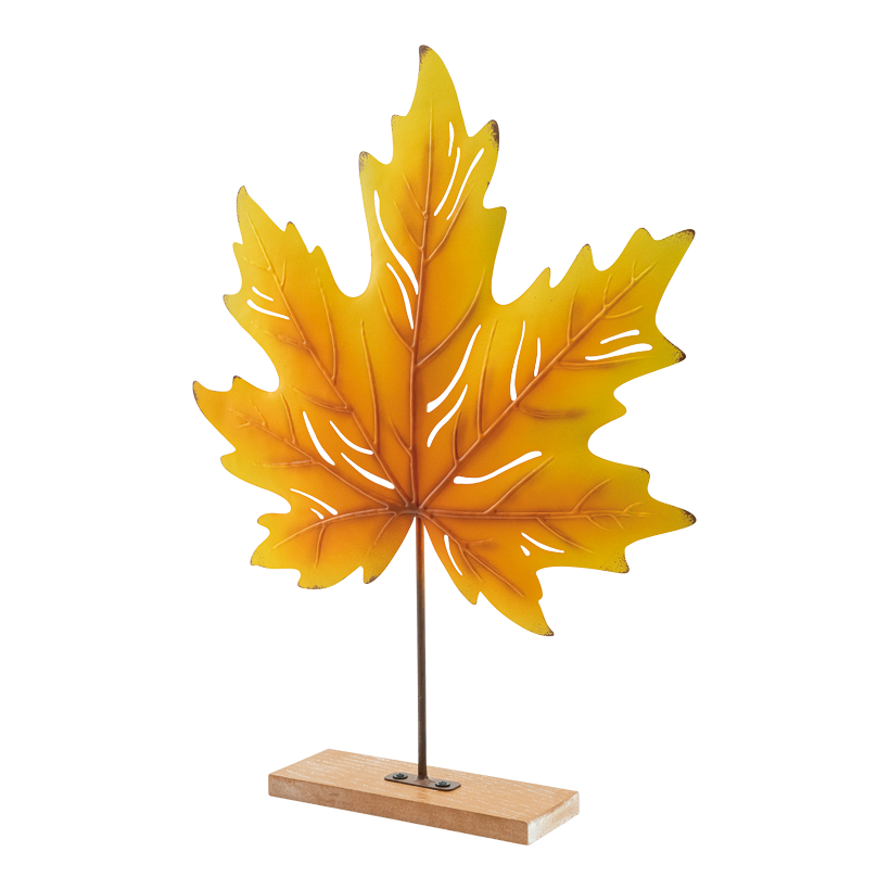 Lönnlöv på stativ 50x38x7cm Standfuß: 20x7,5x1,5cm av metall/MDF