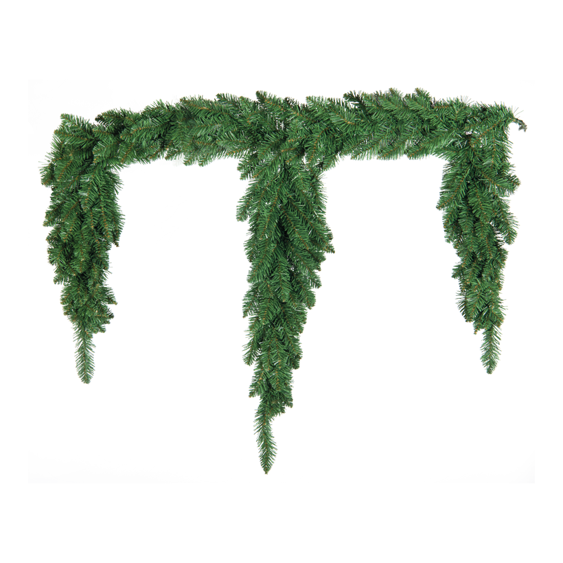 Granrisgirlang, 100cm Ø25cm, Zapfenlänge: 60/80/60cm av plast