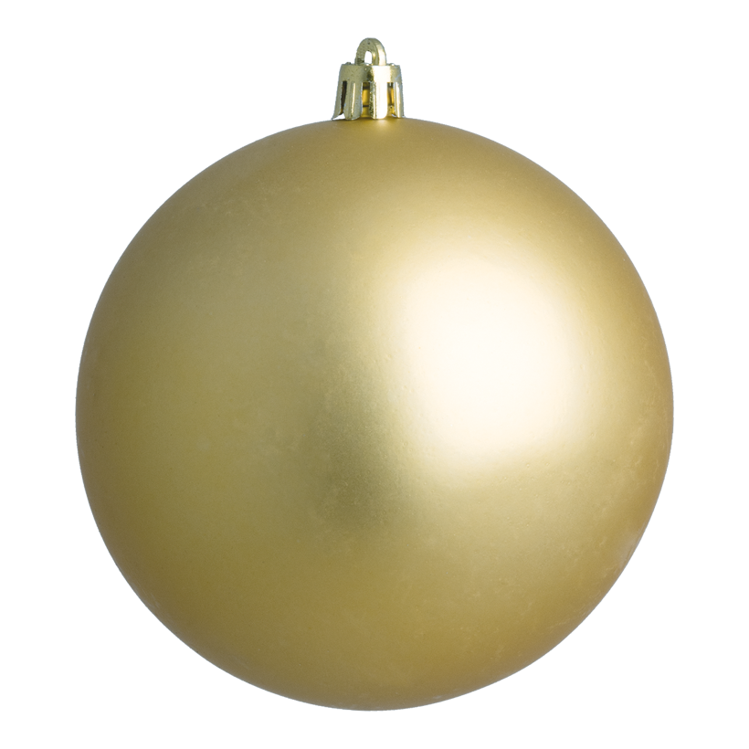 Julkulor, guld matt, Ø 8cm 6 st/förpackning