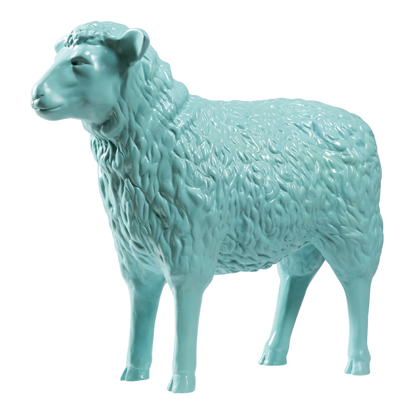 Får 77x27x64cm av polyresin stående, vädertålig