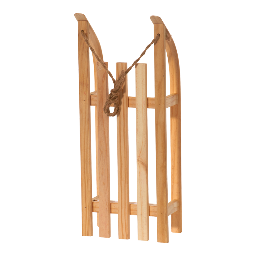 Släde, 50x21x11cm, trä med dragsnöre