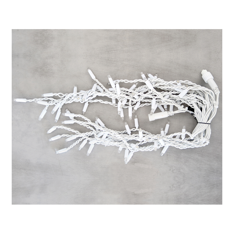 LED istappsslinga, 50x200cm 76 LEDs avstånd mellan lysdioder: 10 cm för utomhusbruk, IP44, 60x kopplingsbar, fall 50cm