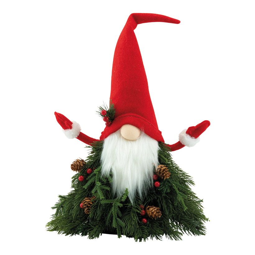 Jultomte, 47x27x25cm av plast/frigolit