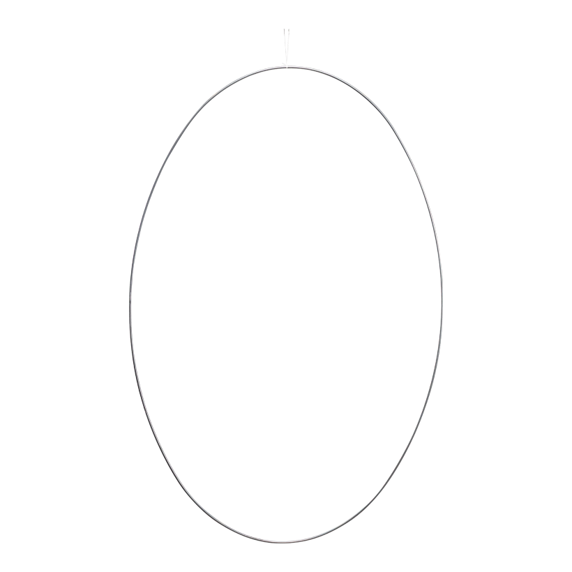 Ägg i metall 90x70cm med ögla för upphängning