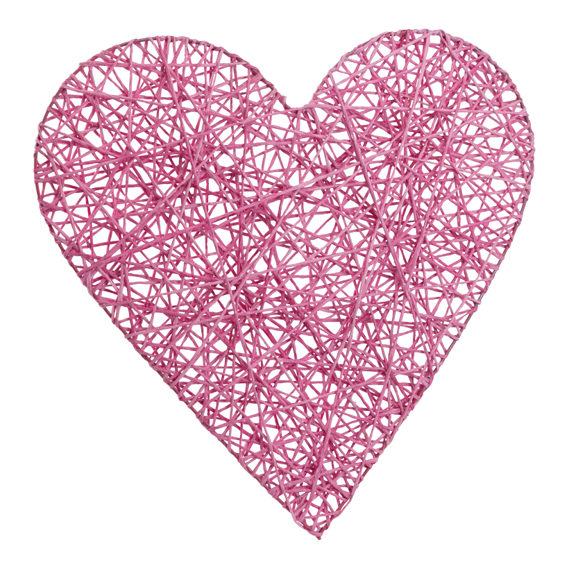 Hjärta 60cm av papper/tråd platt, med nylon hängare