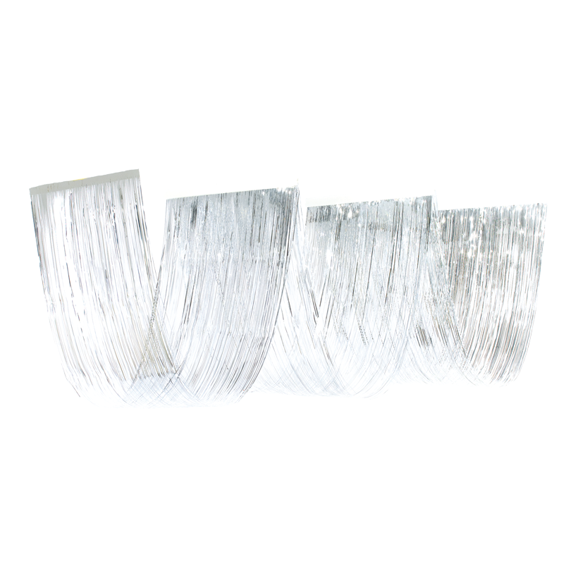 Vågdraperi, 50x450cm, 3-sidig metallfolie