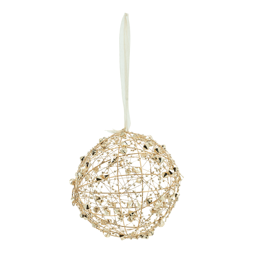 Kula Ø 15cm av metall med hängare