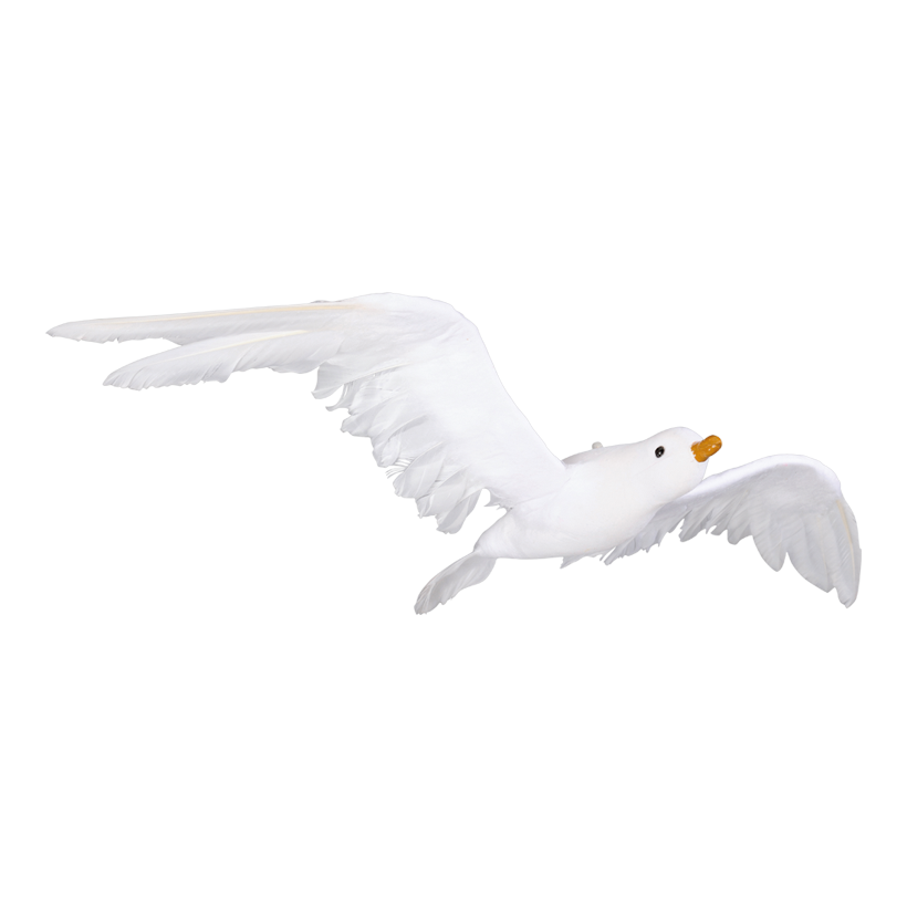 Fiskmås 24x50cm, flygande frigolit med cellulosa