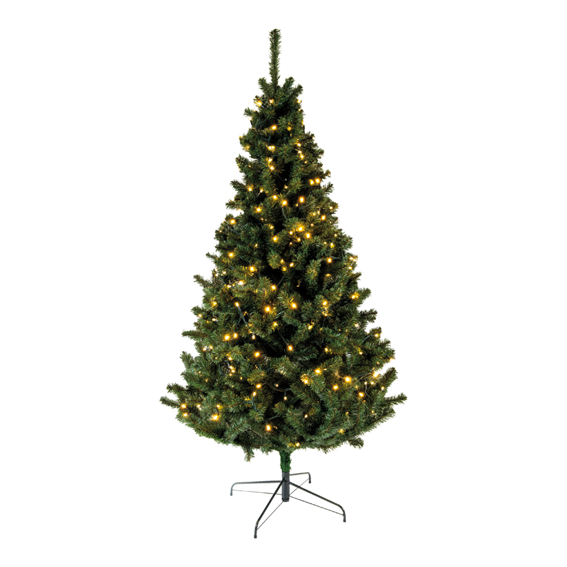 Gran, 300cm Ø165cm med 700 lysdioder med metallstativ, 1.520 spetsar, B1