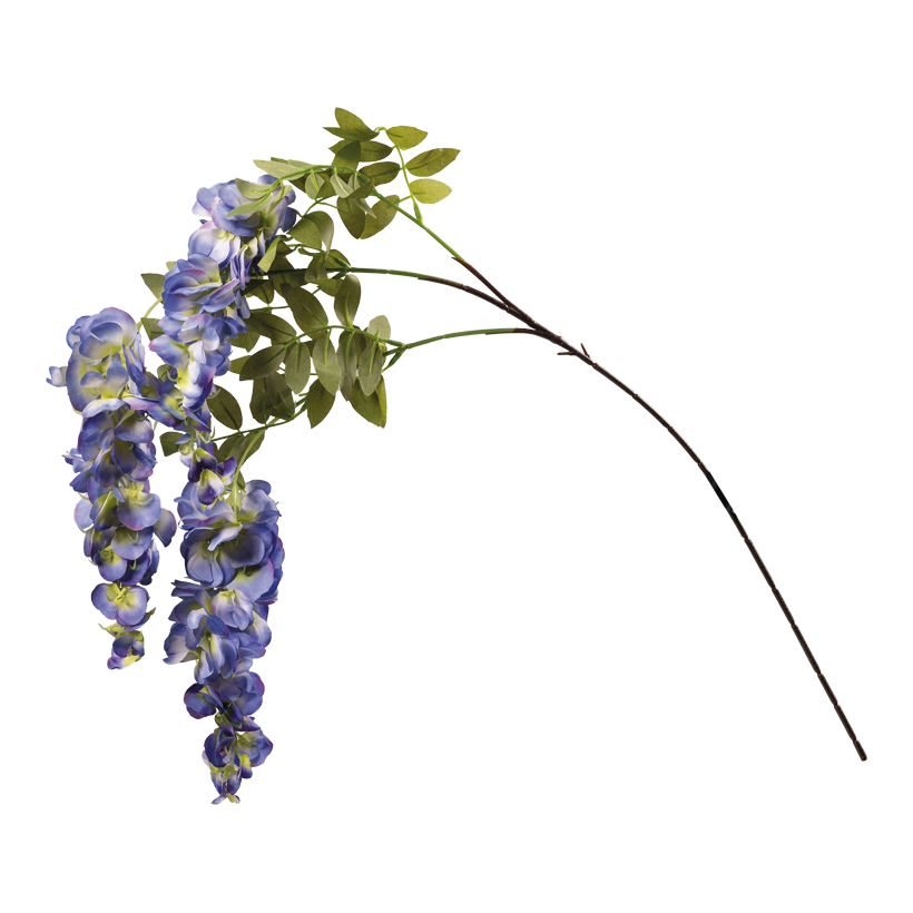 Wisteria kvist 100cm Stiel: 47cm 3-sidig av konstsilke/plast, flexibel