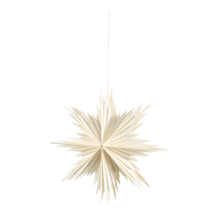 Stjärna papper Ø 30cm av papper fällbar, med magnetlås, med hängare